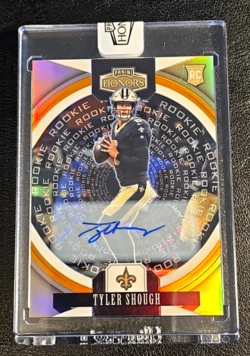 2025 Panini Honors  Tyler Shough  Orange Prizm RC  Auto  /25  Saints Rookie  Sealed