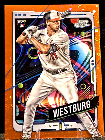 2024 Topps Cosmic Chrome  Orange Lunar Refractor  /10  Jordan Westburg  Orioles RC 