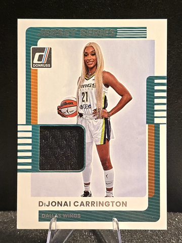 DIJONAI CARRINGTON  2025-26 DONRUSS WNBA  JERSEY SERIES PATCH  WINGS