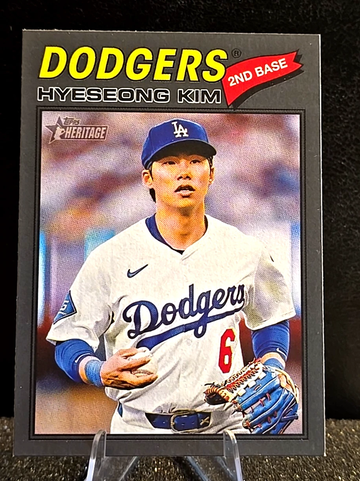 Hyeseong Kim  2026 Topps Heritage   Gray Border SP  Dodgers