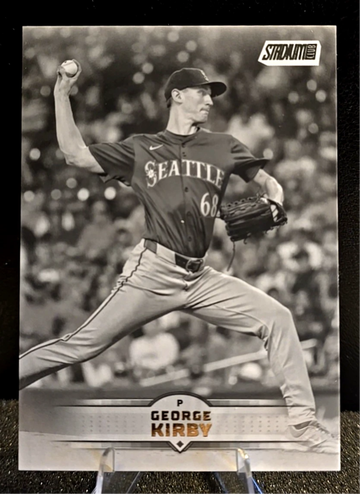 GEORGE KIRBY  2025 Stadium Club  Black and White  #134  Mariners  SP