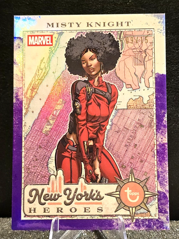 2026 Topps Marvel Brooklyn Collection  New York Heroes  Misty Knight  Purple  /15 