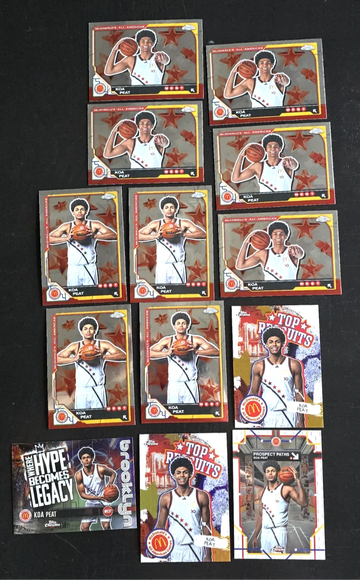(13) 2025 Topps Chrome Mcdonald's  Koa Peat lot  Arizona Wildcats 