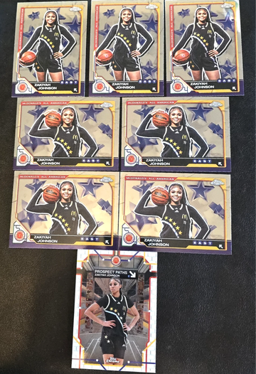 2025 Topps Chrome McDonald's   ZaKiyah Johnson  East  Prospect Paths & 7 Base  LSU