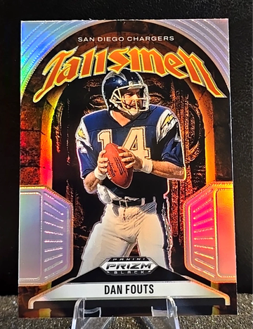 2025 Prizm Black Dan Fouts Talismen Silver Prizm Chargers