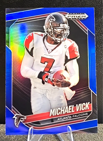 2025 Prizm Black  Michael Vick  Blue Prizm  /199  #5 Atlanta Falcons