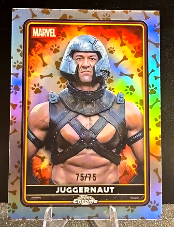 2025 Topps Chrome  Deadpool & Wolverine  Juggernaut  Dogpool 75/75  Bookend 