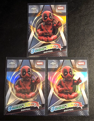 (3) 2025 Topps  Deadpool Chrome  Babypool #FS-3  Future Stars