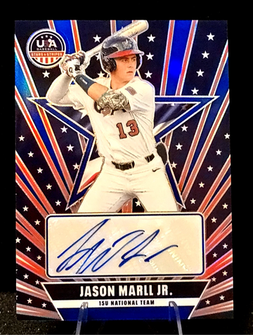 Jason Marll Jr.  Auto  2026 PANINI STARS & STRIPES PRIZM USA  PRIZM Blue  /49  Rookie 