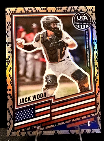 2026 Panini Stars & Stripes  SNAKESKIN CASE HIT  #184  Jack Woda  ECU 