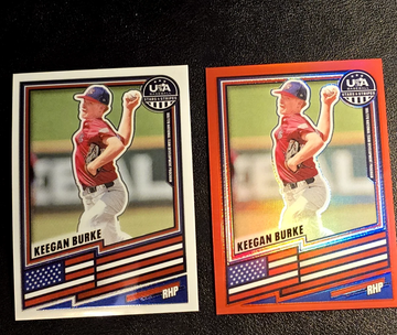 2026 Stars & Stripes  KEEGAN BURKE  Red Prizm  /399 & Base  #173