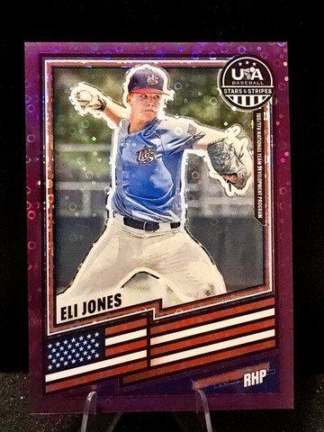 2026 Panini USA BASEBALL STARS & STRIPES  Eli Jones  Purple Disco  /99  Oregon St  