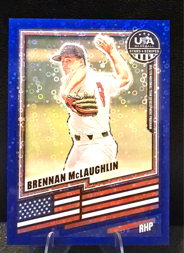 2026 Stars & Stripes  Brennan McLaughlin  Blue Disco  /149  Team USA  Oral Roberts
