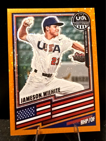 2026 Stars & Stripes Team USA  Jameson Wilhite  Orange Disco  /75