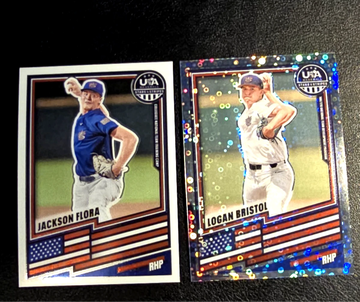 2026 Panini USA Stars & Stripes  Logan Bristol  Base & SILVER DISCO PRIZM  Clemson