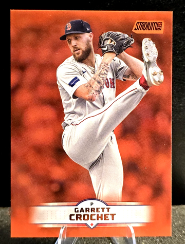 Garrett Crochet  Orange Foil Parallel  2025 Topps Stadium Club  Boston Red Sox  