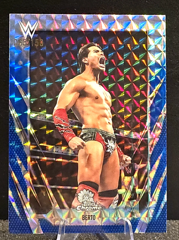 2026 Topps Chrome WWE  BERTO  Blue Geometric  /150  #122 