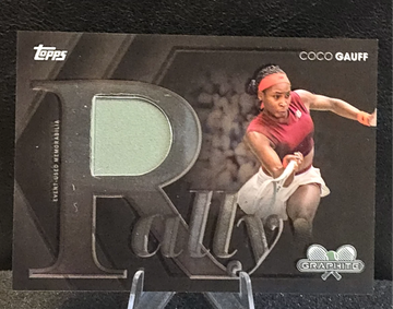 Coco Gauff  2026 Topps Graphite Tennis  RALLY Relic  EVENT WORN