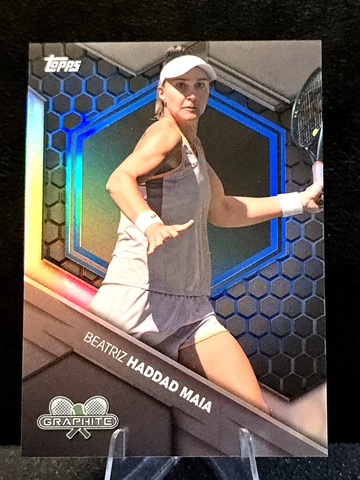 BEATRIZ HADDAD MAIA   2026 TOPPS GRAPHITE TENNIS  BLUE REFRACTOR  /50