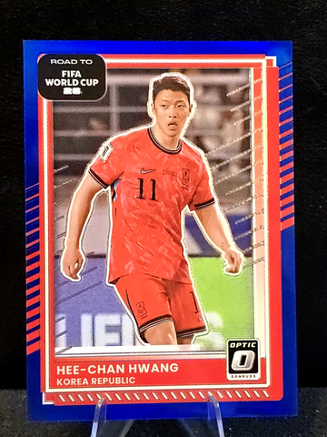 2025-26 Donruss Road To FIFA World Cup  Korea  Hee-Chan Hwang  Optic Blue Prizm  /75