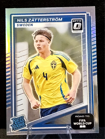 2025-26 Donruss Road FIFA World Cup  Nils Zatterstrom  Optic Holo  Rookie  Sweden