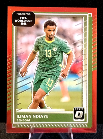 2025-26 Donruss OPTIC  Road to the FIFA World Cup  Iliman Ndiaye  Senegal  RED  /199