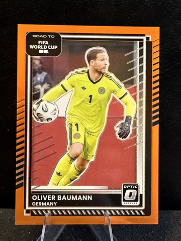 2025-26 Donruss OPTIC  FIFA World Cup  Orange Prizm  /99  #32 Oliver Baumann  Germany