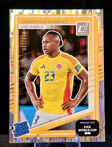 2025-26 Donruss  Road To FIFA World Cup  RC  Jaminton Campaz  Silver  /349  Colombia 