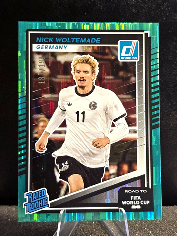 Panini Donruss 2025-26  Nick Woltemade  Germany  Teal  /199  FIFA World Cup  Rookie RC
