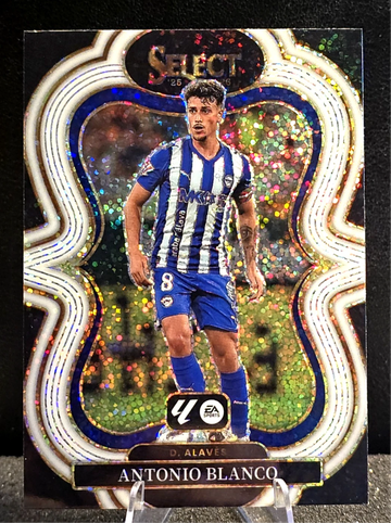 2025-26 Panini Select  La Liga  Antonio Blanco  White Sparkle Prizm  SSP  Alaves
