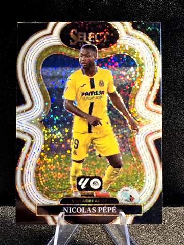 2025-26 Panini Select  La Liga  Nicolas Pepe  White Sparkle Prizm SSP  Villarreal CF