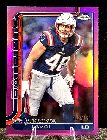 2025 Topps Chrome  Jahlani Tavai #213  TRUE Pink  /250  Patriots