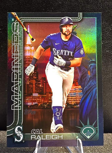 2025 Topps Fanatics Fest NYC  Cal Raleigh  Big Apple  Black Foil #603   /10  Mariners