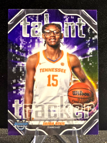 2025-26 Bowman  Talent Tracker  Jaida Civil  Purple Refractor  /250  RC  Tennessee Vols