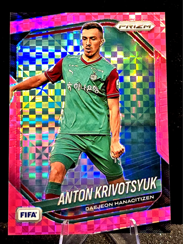 Anton Krivotsyuk  2025-26 Prizm FIFA  Pink Power Prizm  75/75  Daejeon Hanacitizen Bookened