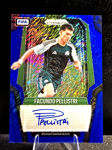 2025-26 Prizm FIFA  Facundo Pellistri  Auto  FOTL EXCLUSIVE Blue Shimmer  SSSP  Panathinaikos