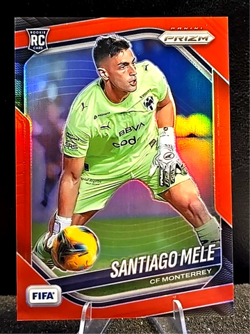 2025-26 Panini Prizm FIFA  Santiago Mele RC  RED Prizm  Rookie  /149  CF Monterrey
