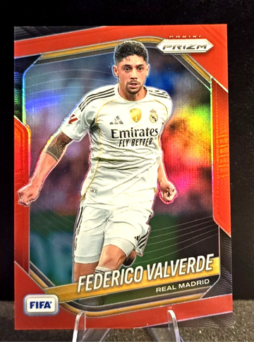 2025-26 Panini Prizm FIFA  Real Madrid  Federico Valverde  True Red  /149