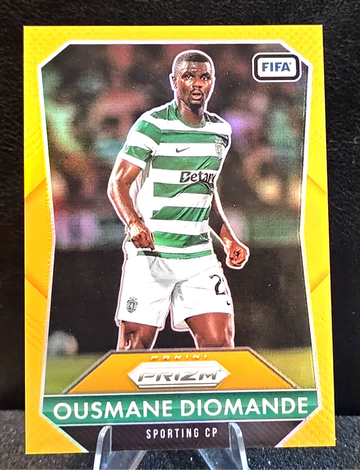 2025-26 Panini Prizm FIFA  Ousmane Diomande  Flashback  GOLD  10/10  Sporting CP  Bookend