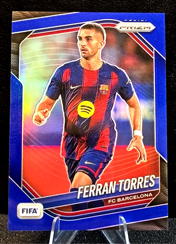 2025-26 Panini Prizm FIFA  Ferran Torres  Blue Prizm  /199  FC Barcelona
