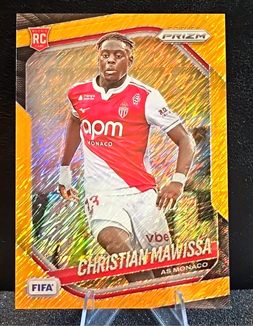 Christian Mawissa  2025-26 Panini Prizm FIFA RC  GOLD SHIMMER FOTL  3/3  AC Monaco 