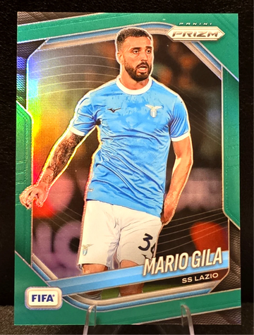 2025-26 Panini Prizm FIFA  Mario Gila  True Green Prizm  /5  Lazio