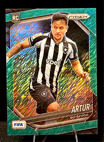 2025-2026 Prizm FIFA RC  Artur  GREEN SHIMMER FOTL   1/2  Botafogo Rookie
