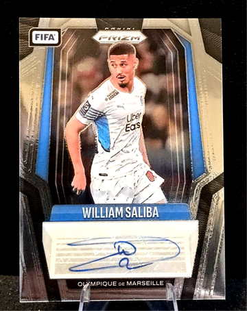 2025-26 Panini Prizm FIFA  William Saliba  Prizm Auto  Olympique De Marseille