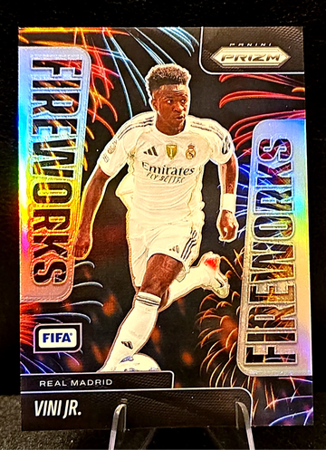 2025-26 Prizm  Vini Jr.  Fireworks  Silver Prizm  Fifa  Real Madrid