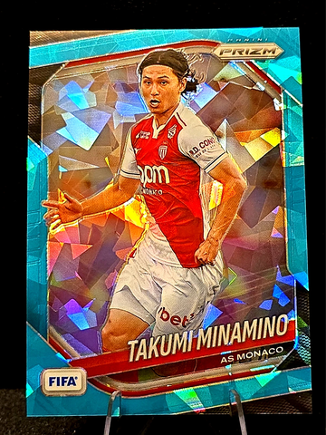 2025-26 Prizm FIFA  Teal Ice Prizm  Takumi Minamino  AS Monaco   /49