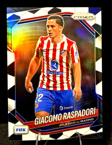 2025-26 Panini Prizm FIFA  Giacomo Raspadori  Soccer Ball SP  Atletico de Madrid 