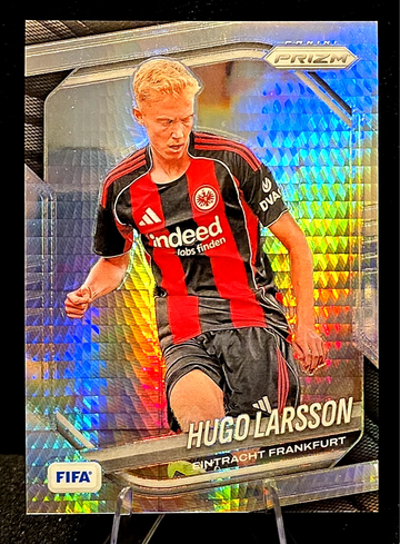 Panini 2025-26 Prizm FIFA Soccer  Hugo Larsson  Hyper Prizm  #292  Frankfurt  