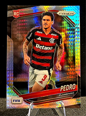 2025-26 Panini Prizm FIFA #49  Pedro Rc  Flamengo Rookie  Hyper Prizm