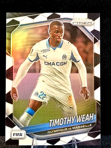 2025-26 Panini Prizm FIFA #147  Timothy Weah  Soccer Ball SP  Olympique 